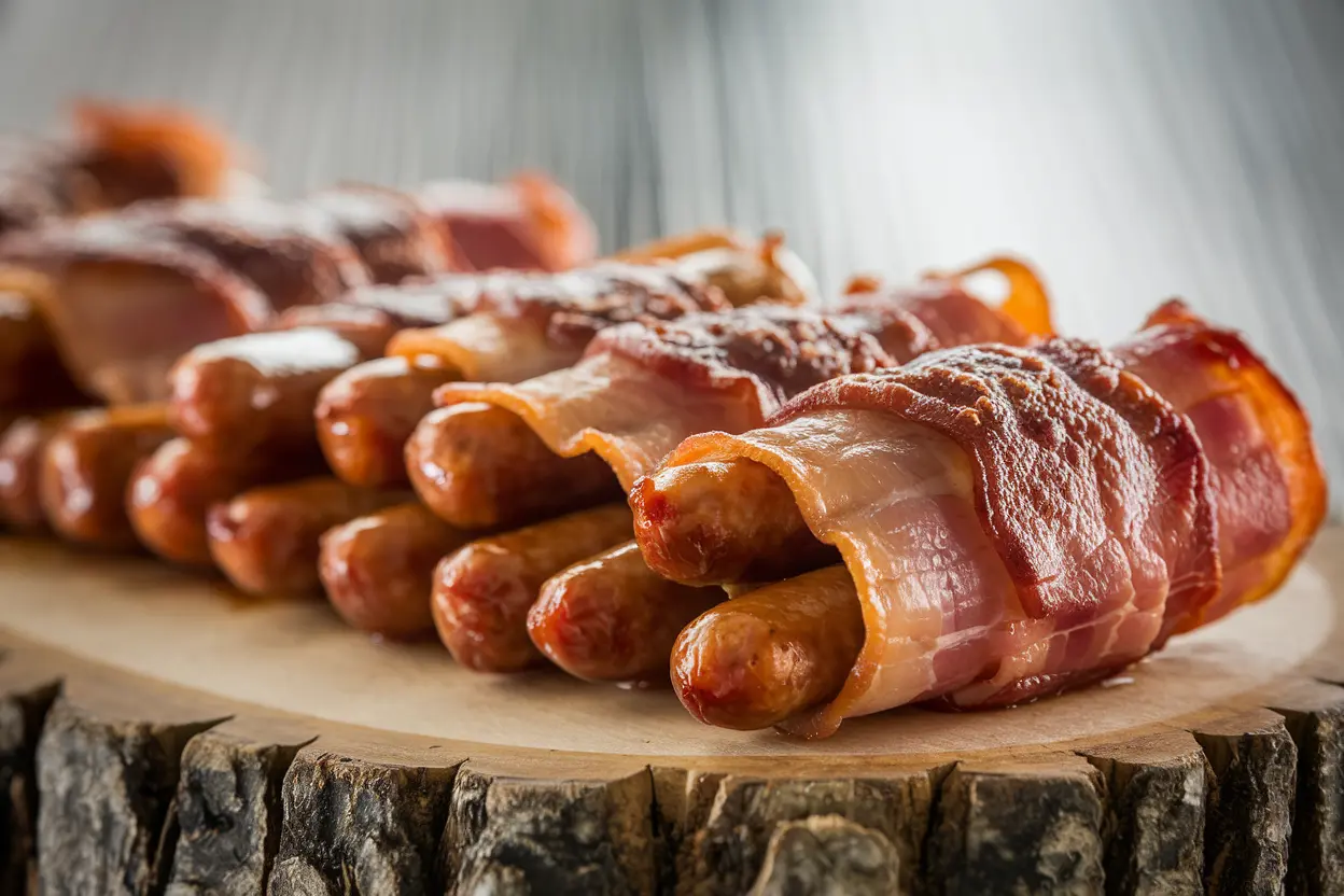 Bacon-wrapped little smokies