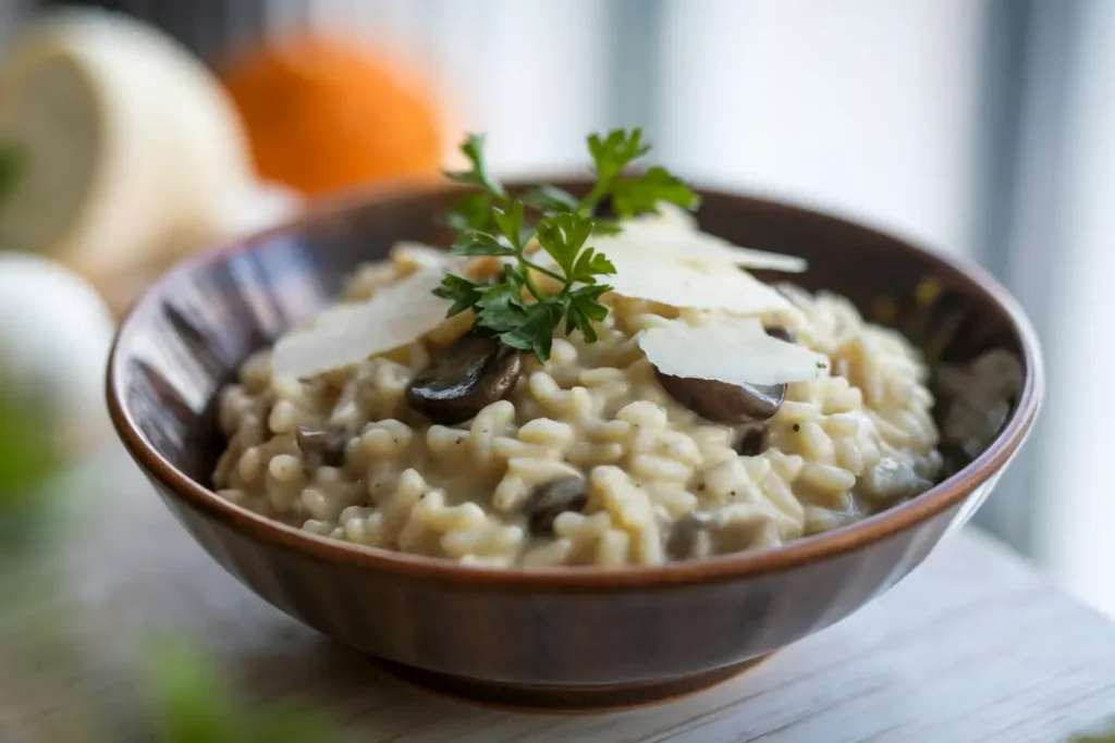 mushroom risotto recipe