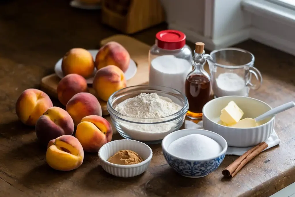 peach cobbler with canned peaches