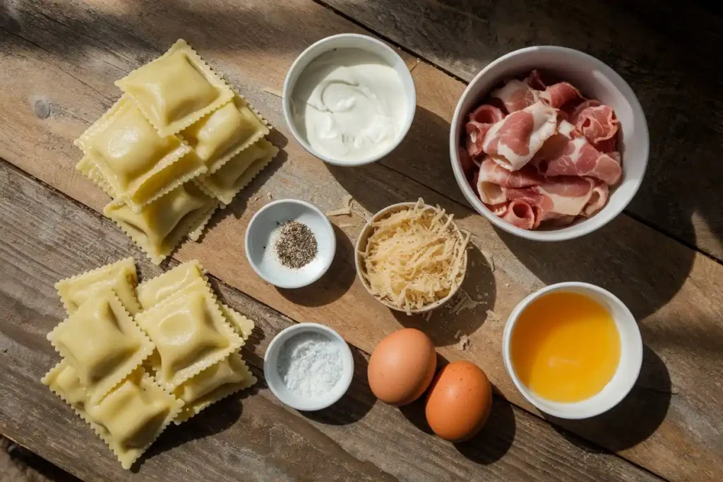 ravioli carbonara ingredients