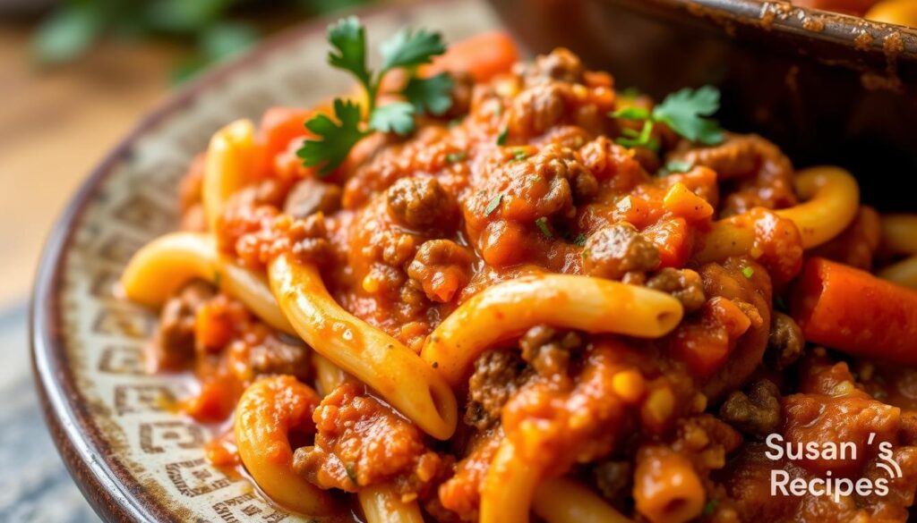 beefaroni with vegetables