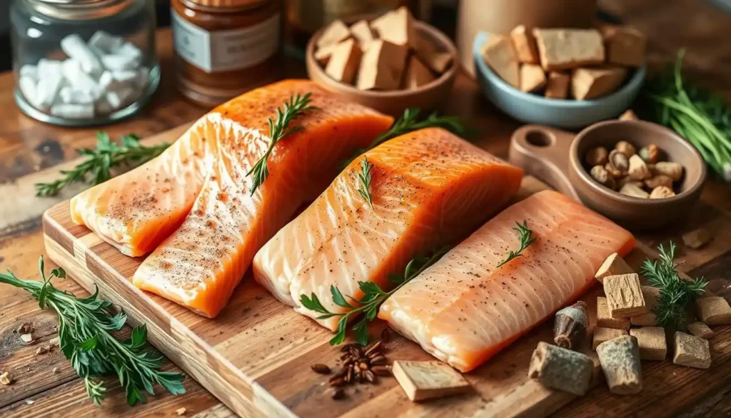 cold smoked salmon preparation