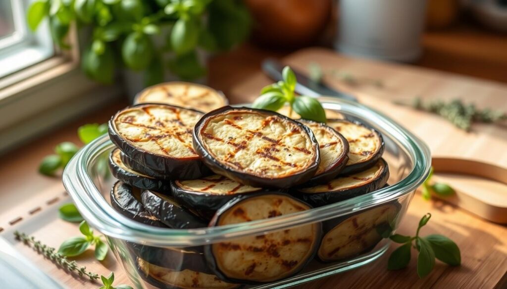 storing grilled vegetables