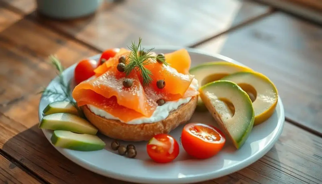 smoked salmon breakfast