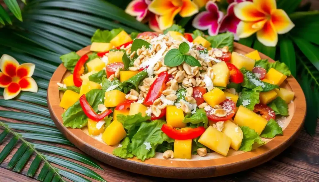 Hawaiian Salad Presentation