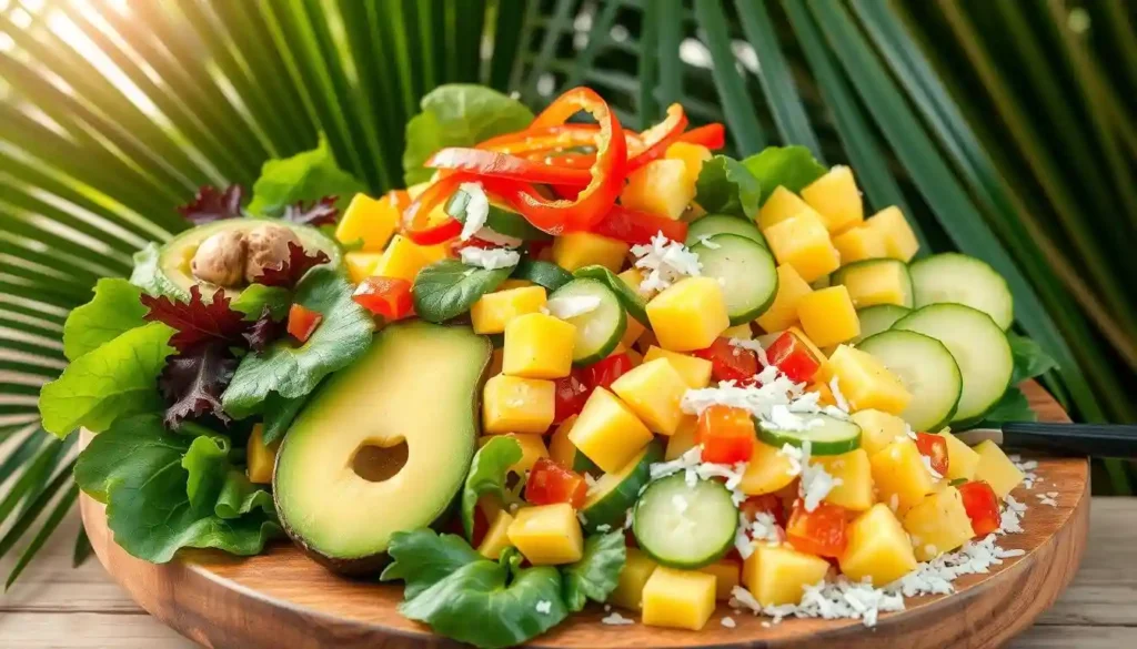 Hawaiian salad ingredients