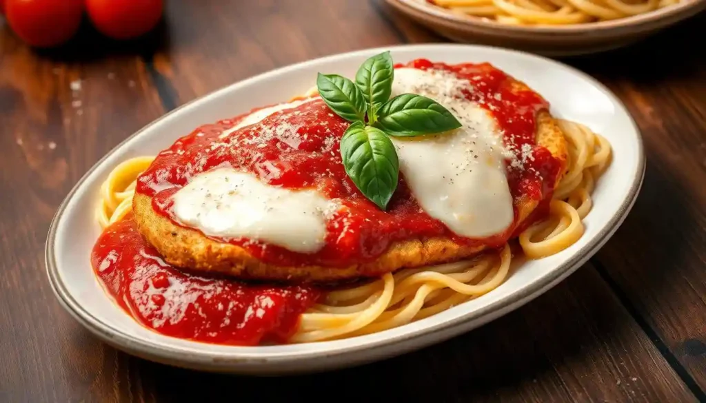 Is there a difference between chicken parmesan and parmesan chicken?